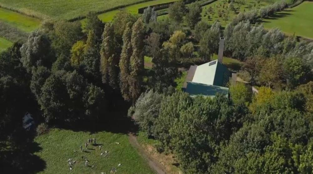 Luchtfoto scoutslokaal
